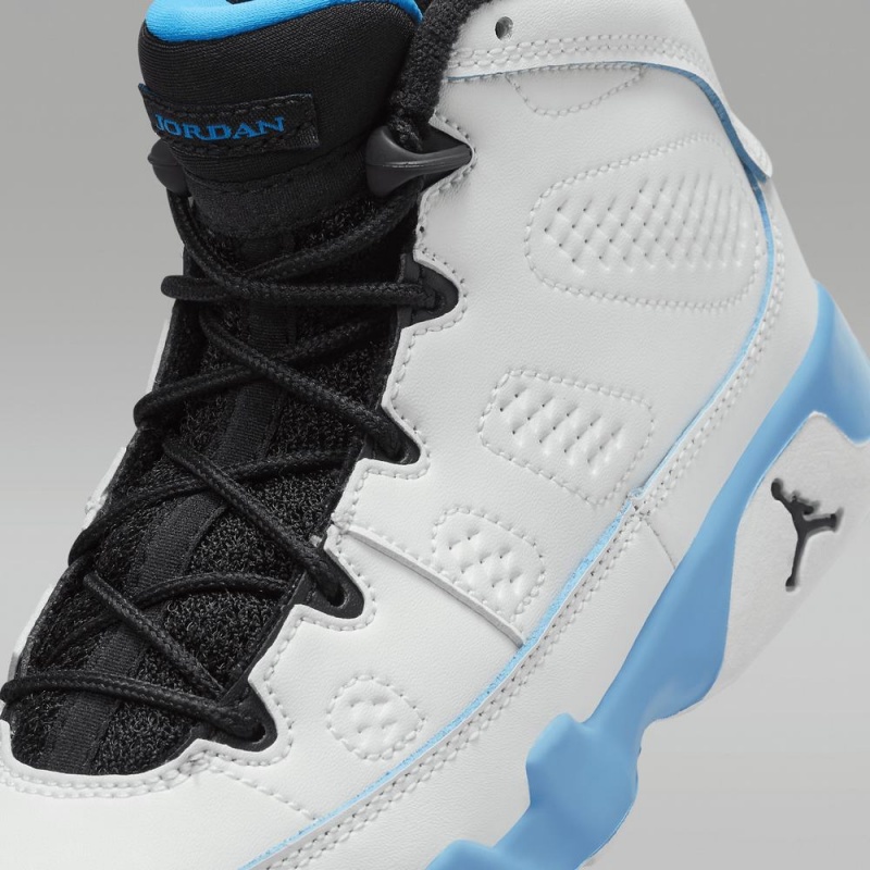 Nike Jordan 9 Retro Schoenen Kinderen Wit Donkerblauw Zwart Nederland | 420319-ERY