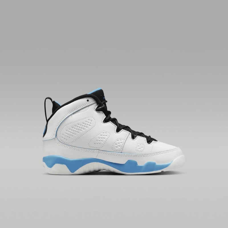 Nike Jordan 9 Retro Schoenen Kinderen Wit Donkerblauw Zwart Nederland | 420319-ERY