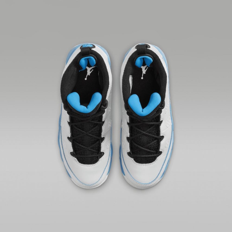 Nike Jordan 9 Retro Schoenen Kinderen Wit Donkerblauw Zwart Nederland | 420319-ERY