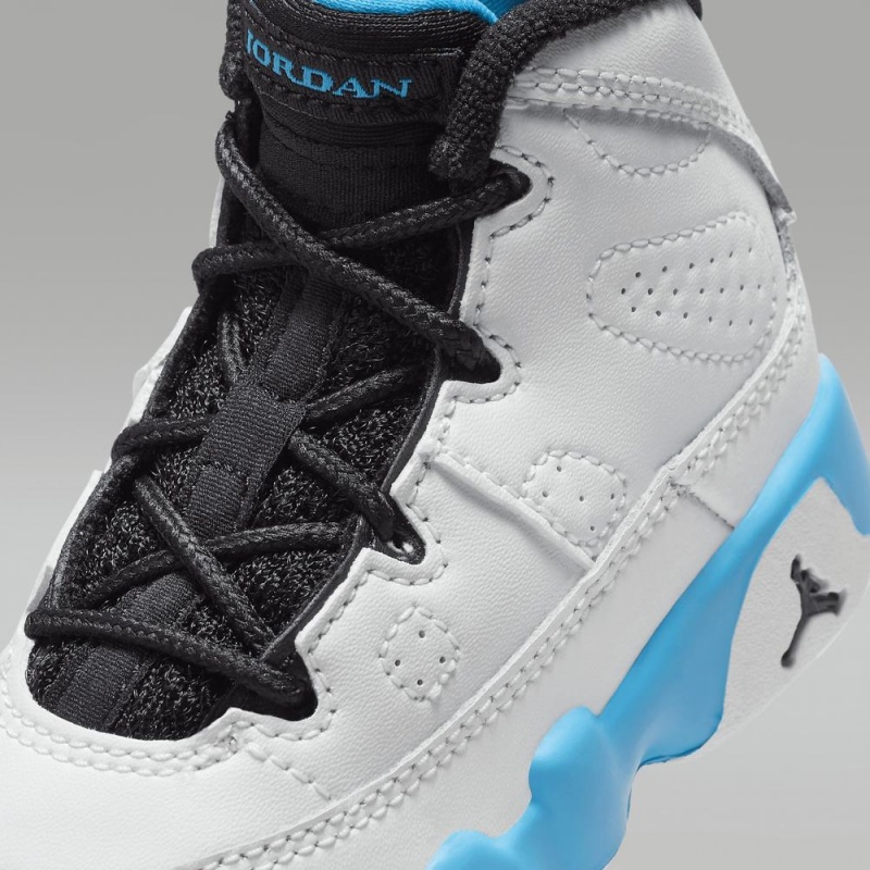 Nike Jordan 9 Retro Schoenen Kinderen Wit Donkerblauw Zwart Nederland | 987461-NEA