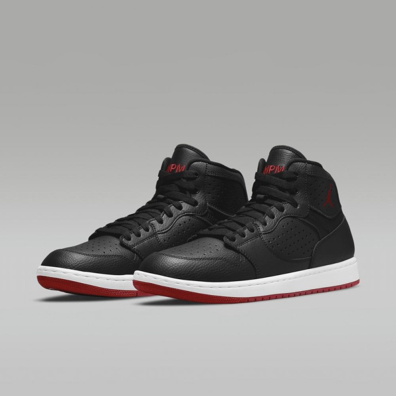 Nike Jordan Access Schoenen Heren Zwart Wit Rood Nederland | 825603-ZWF