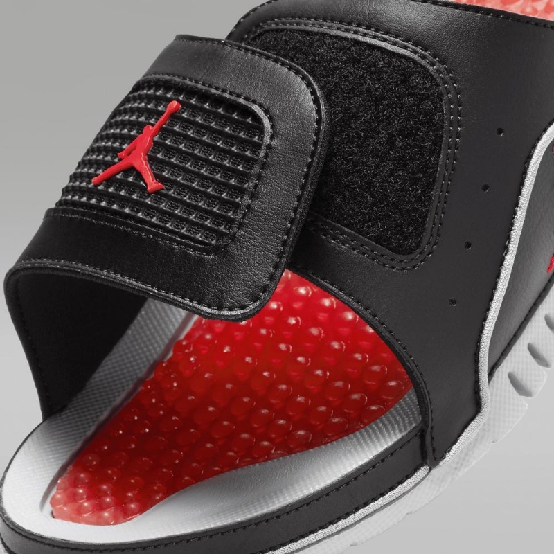 Nike Jordan Hydro 4 Retro Schoenen Heren Zwart Grijs Rood Nederland | 284573-EPY