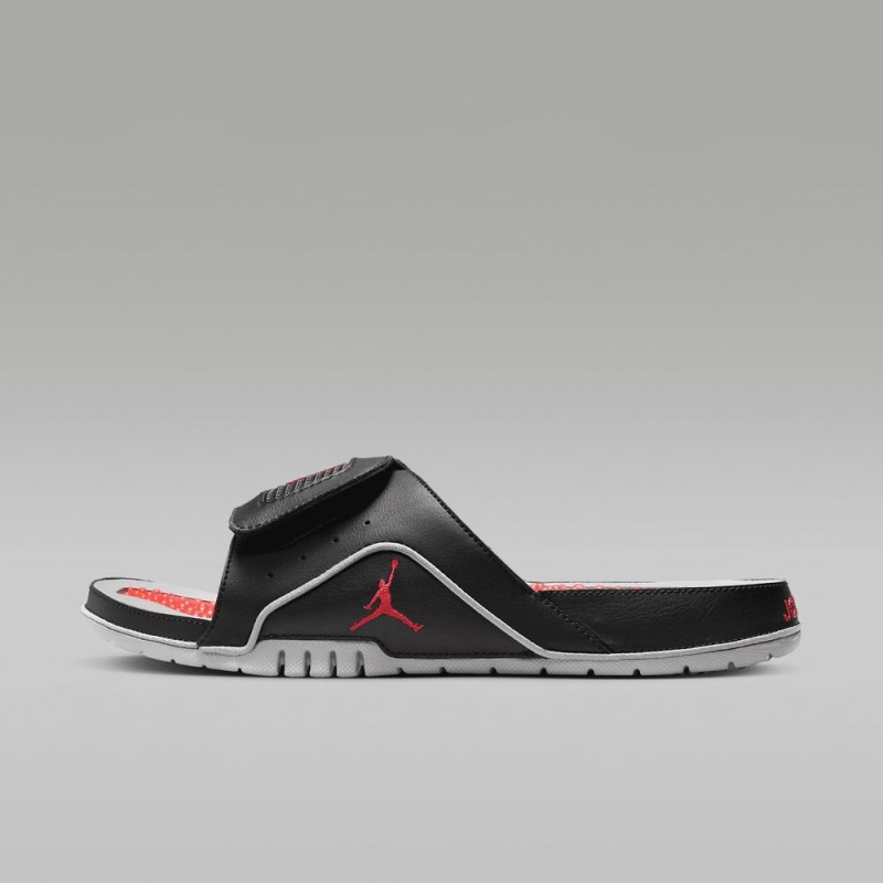 Nike Jordan Hydro 4 Retro Schoenen Heren Zwart Grijs Rood Nederland | 284573-EPY