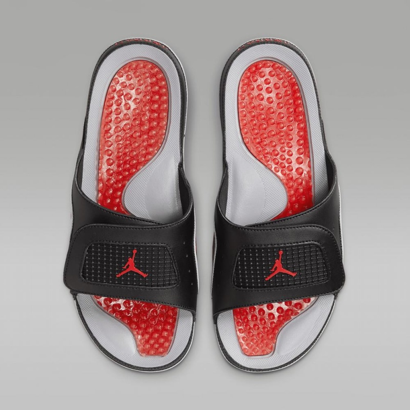 Nike Jordan Hydro 4 Retro Schoenen Heren Zwart Grijs Rood Nederland | 284573-EPY