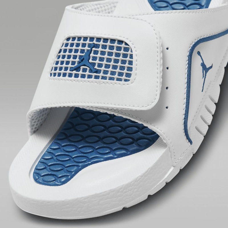 Nike Jordan Hydro 4 Retro Schoenen Kinderen Wit Blauw Nederland | 749056-SVX