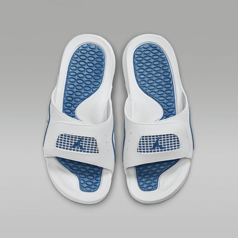 Nike Jordan Hydro 4 Retro Schoenen Kinderen Wit Blauw Nederland | 749056-SVX