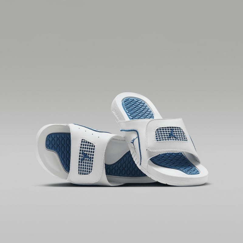Nike Jordan Hydro 4 Retro Schoenen Kinderen Wit Blauw Nederland | 749056-SVX
