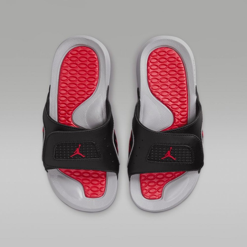 Nike Jordan Hydro 4 Retro Schoenen Kinderen Zwart Rood Grijs Nederland | 648530-JDS