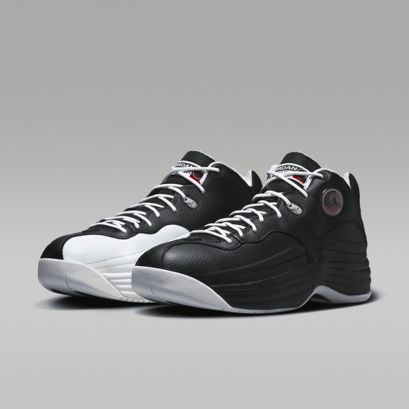 Nike Jordan Jumpman Team 1 Schoenen Heren Zwart Wit Rood Nederland | 403567-SXN