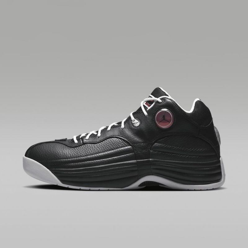 Nike Jordan Jumpman Team 1 Schoenen Heren Zwart Wit Rood Nederland | 403567-SXN