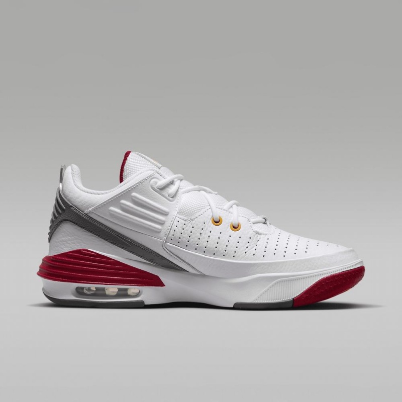 Nike Jordan Max Aura 5 Schoenen Heren Wit Rood Diepgrijs Oranje Nederland | 912653-YJC