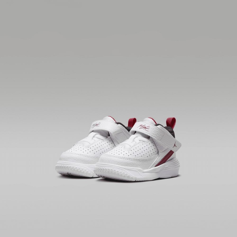 Nike Jordan Max Aura 5 Schoenen Kinderen Wit Rood Nederland | 091462-CVF