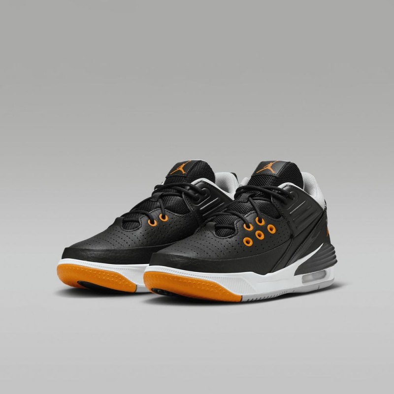 Nike Jordan Max Aura 5 Schoenen Kinderen Zwart Wit Oranje Nederland | 456018-CXR