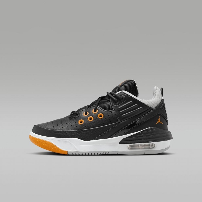Nike Jordan Max Aura 5 Schoenen Kinderen Zwart Wit Oranje Nederland | 456018-CXR