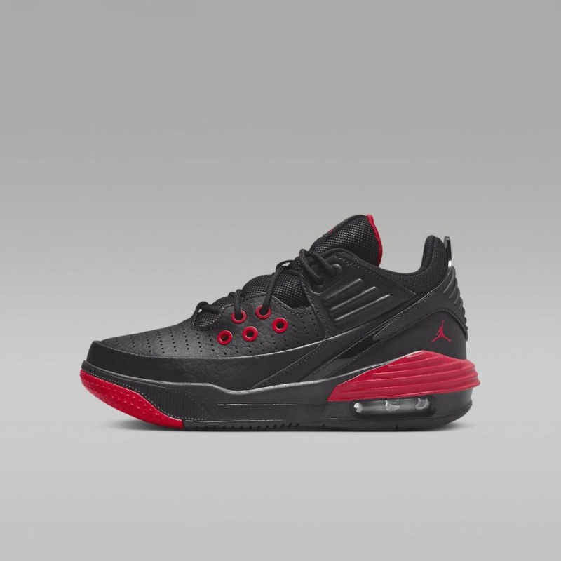 Nike Jordan Max Aura 5 Schoenen Kinderen Zwart Rood Nederland | 786195-ZCM