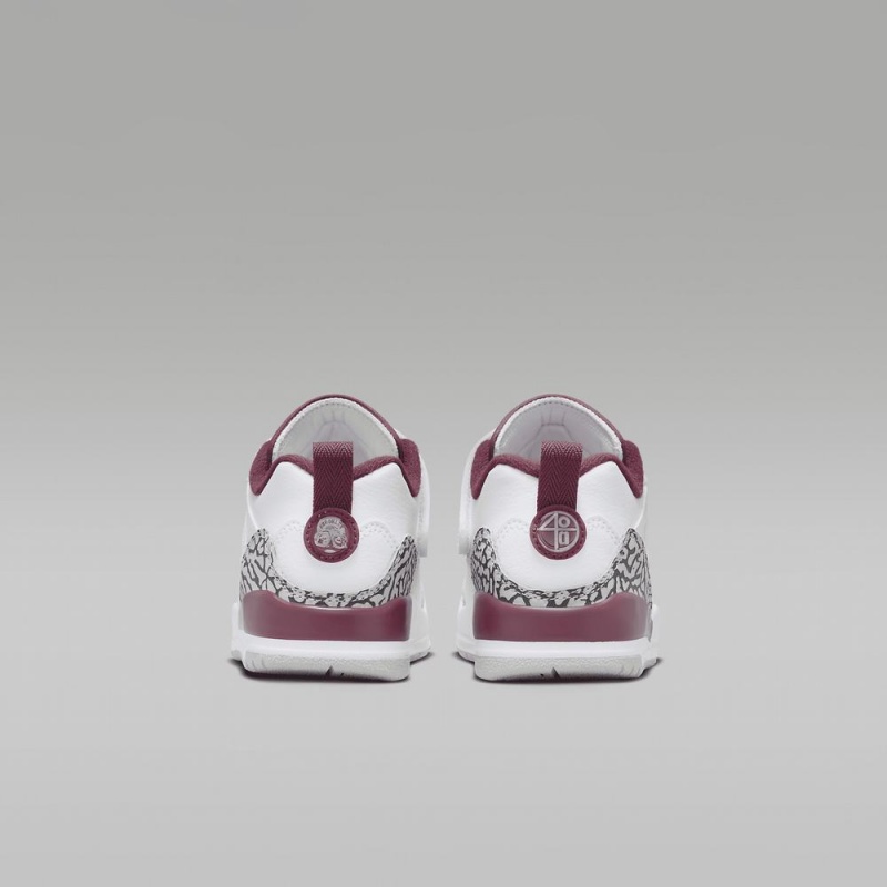 Nike Jordan Spizike Low Schoenen Kinderen Wit Grijs Donkergrijs Rood Nederland | 390186-TGB