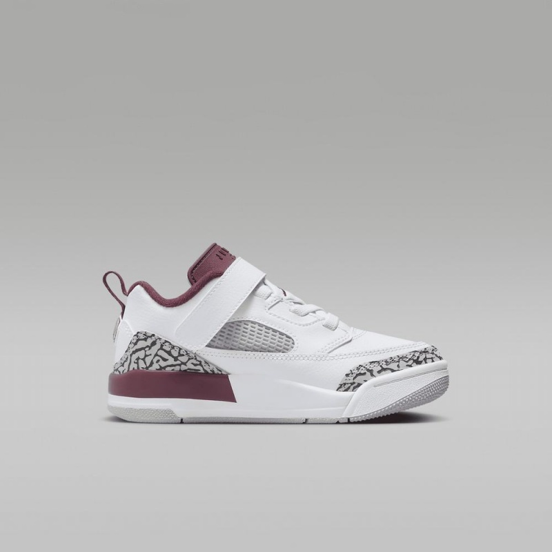 Nike Jordan Spizike Low Schoenen Kinderen Wit Grijs Donkergrijs Rood Nederland | 390186-TGB