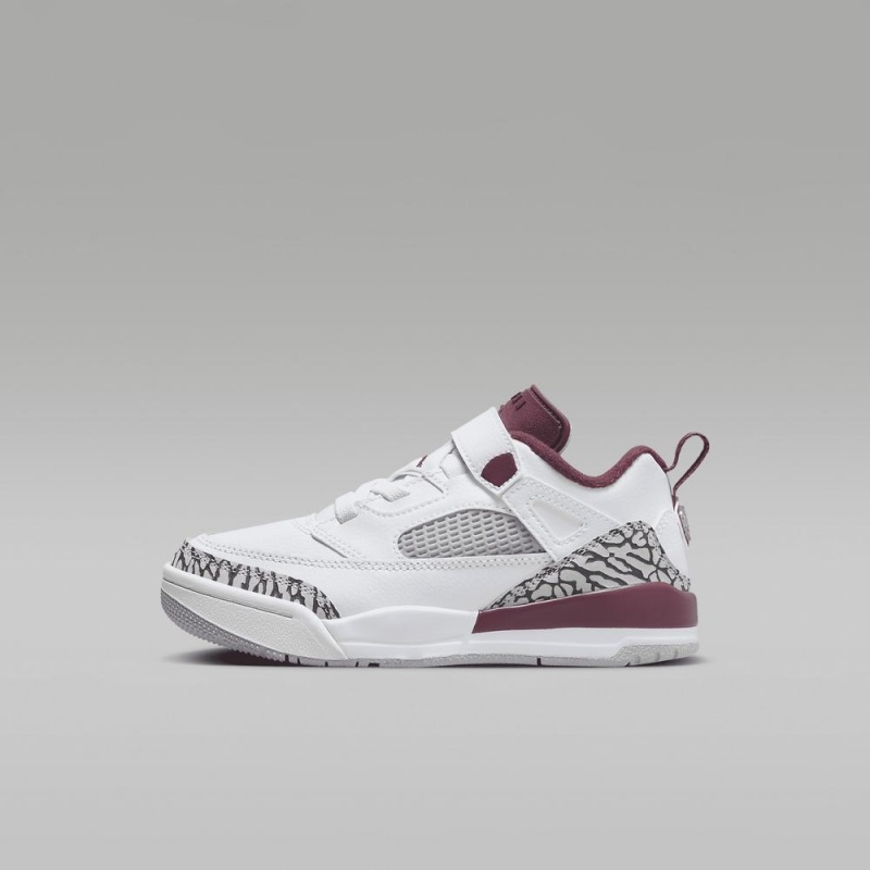 Nike Jordan Spizike Low Schoenen Kinderen Wit Grijs Donkergrijs Rood Nederland | 390186-TGB
