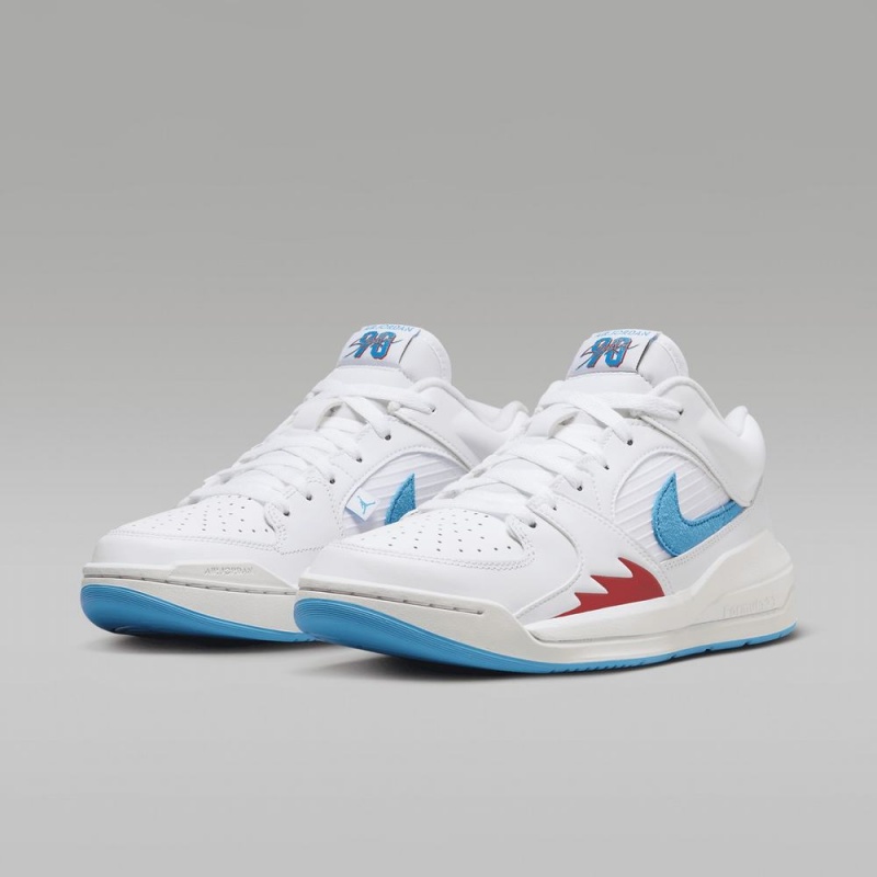 Nike Jordan Stadium 90 Schoenen Dames Wit Blauw Nederland | 182047-YBX