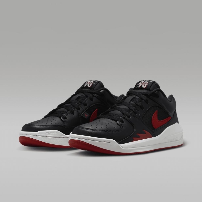 Nike Jordan Stadium 90 Schoenen Dames Zwart Wit Rood Nederland | 462197-YNQ