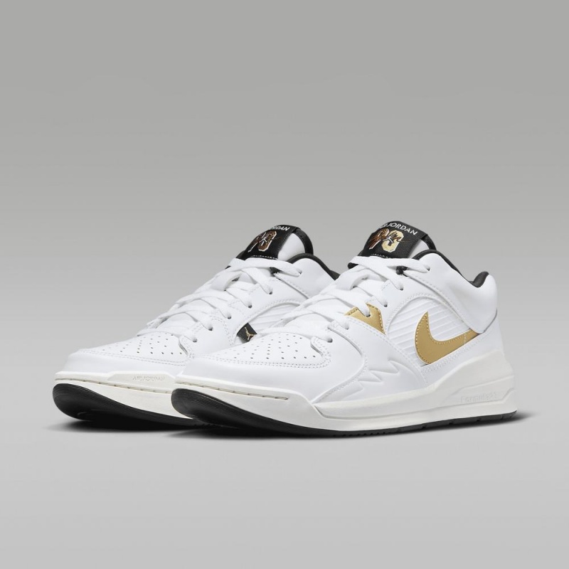 Nike Jordan Stadium 90 Schoenen Heren Wit Zwart Metal Goud Nederland | 436759-RHA