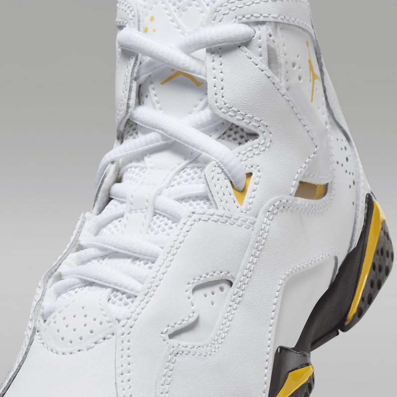 Nike Jordan True Flight Schoenen Kinderen Wit Zwart Geel Nederland | 513842-WRC