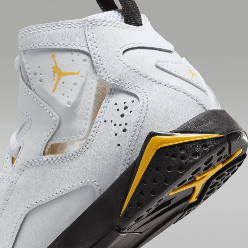 Nike Jordan True Flight Schoenen Kinderen Wit Zwart Geel Nederland | 513842-WRC