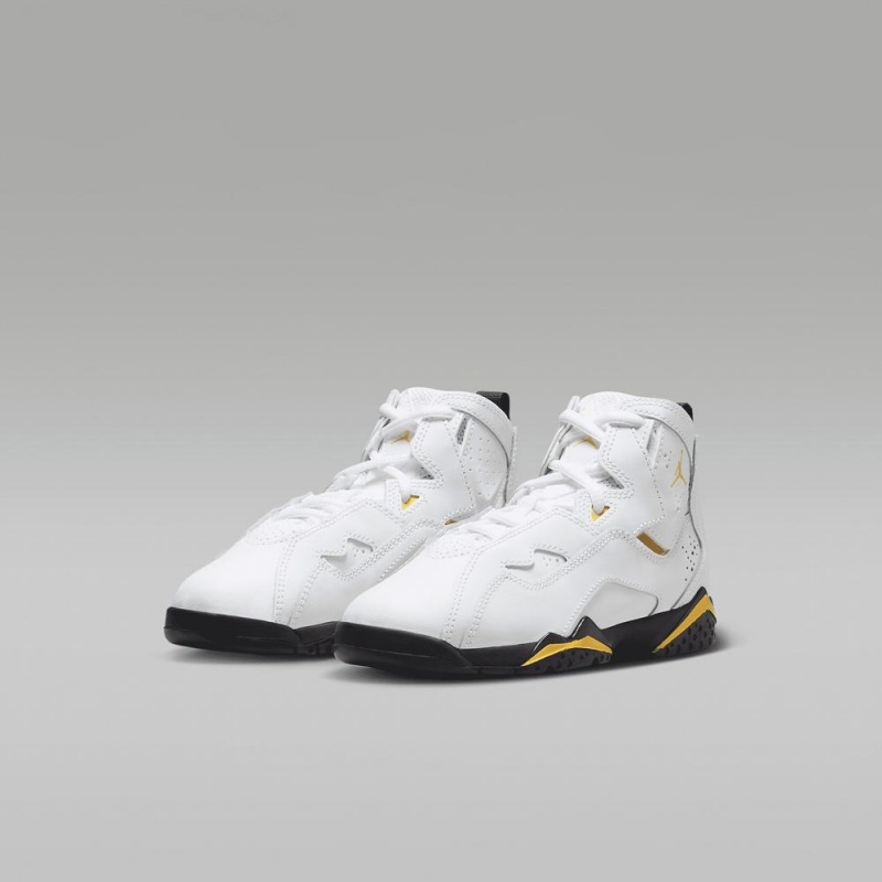 Nike Jordan True Flight Schoenen Kinderen Wit Zwart Geel Nederland | 513842-WRC