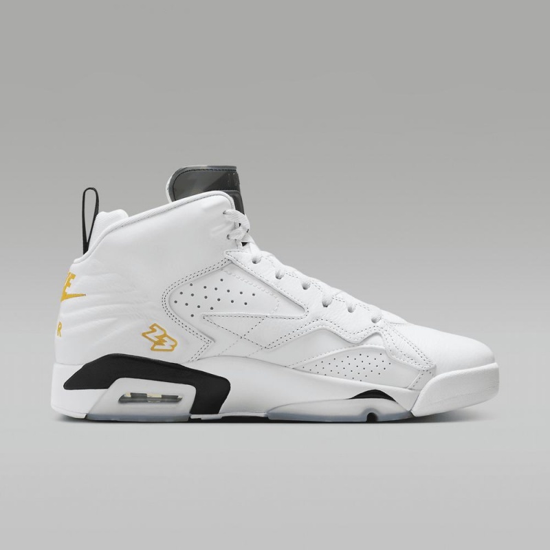 Nike Jumpman MVP Schoenen Heren Wit Zwart Geel Nederland | 815407-GCU