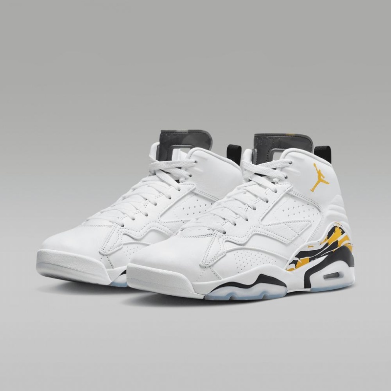 Nike Jumpman MVP Schoenen Heren Wit Zwart Geel Nederland | 815407-GCU