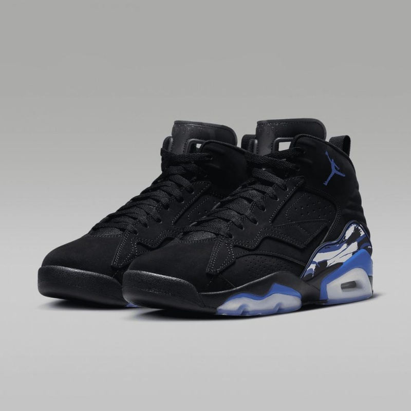 Nike Jumpman MVP Schoenen Heren Zwart Wit Koningsblauw Nederland | 428019-HKV