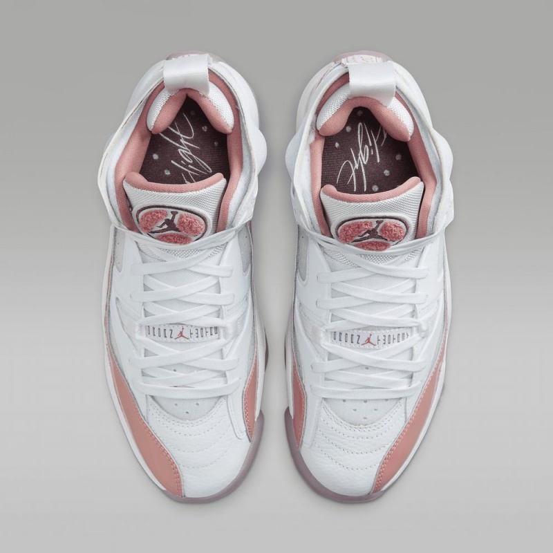 Nike Jumpman Two Trey Schoenen Dames Roze Wit Nederland | 298154-MVD