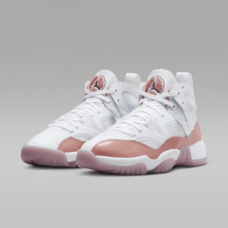 Nike Jumpman Two Trey Schoenen Dames Roze Wit Nederland | 298154-MVD
