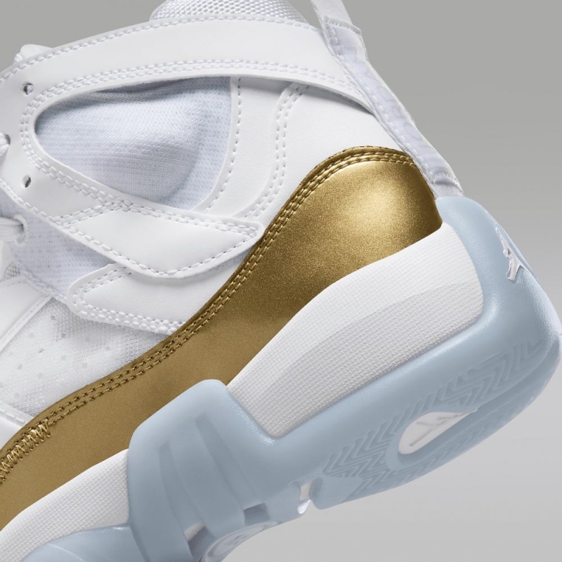 Nike Jumpman Two Trey Schoenen Dames Wit Metal Goud Nederland | 460715-ZUT