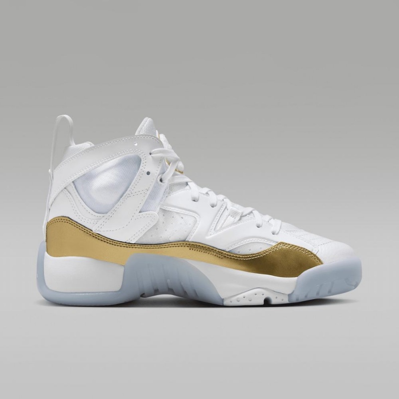 Nike Jumpman Two Trey Schoenen Dames Wit Metal Goud Nederland | 460715-ZUT
