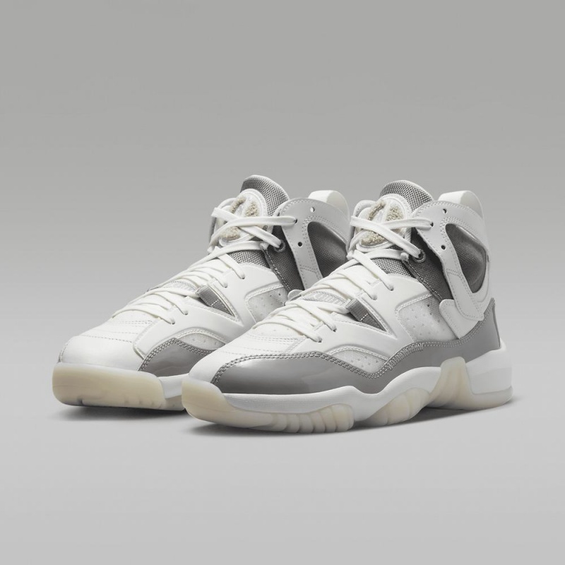 Nike Jumpman Two Trey Schoenen Dames Wit Grijs Nederland | 794623-UDQ