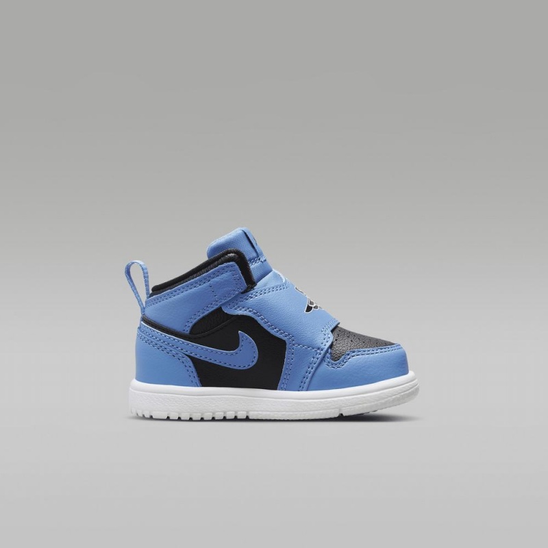 Nike Sky Jordan 1 Schoenen Kinderen Blauw Wit Zwart Nederland | 829754-WMF